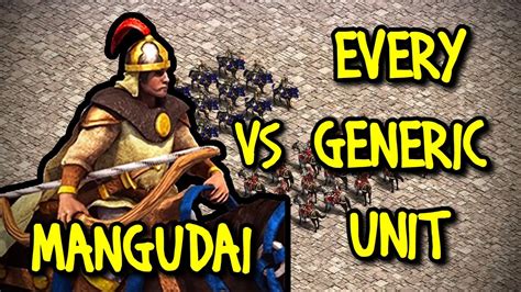 Elite Mangudai Vs Every Generic Unit Aoe Ii Definitive Edition Youtube