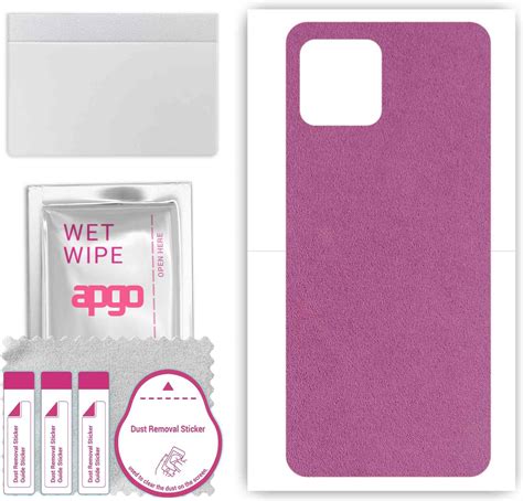 Apgo Folia Naklejka Skórka Strukturalna Na Tył Do Infinix Hot 11 2022 Zamsz Fioletowy Skins