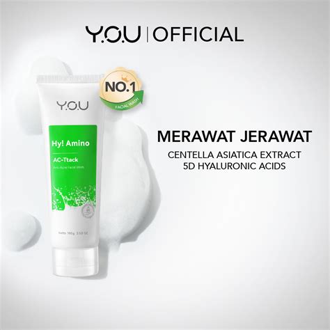 Jual YOU Hy Amino AC Ttack Anti Acne Facial Wash Obat Jerawat