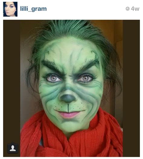 Great grinch makeup | Stylish face mask, Cute face mask, Face mask fashion