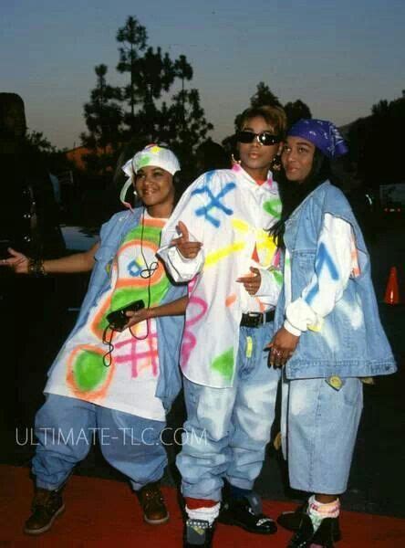 The Early Days Tlc Outfits Throwback Outfits 90s Hip Hop Fashion