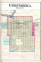 Concordia Atlas Cloud County Kansas Historical Map