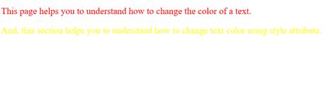 How to Change Text Color in Html - javatpoint