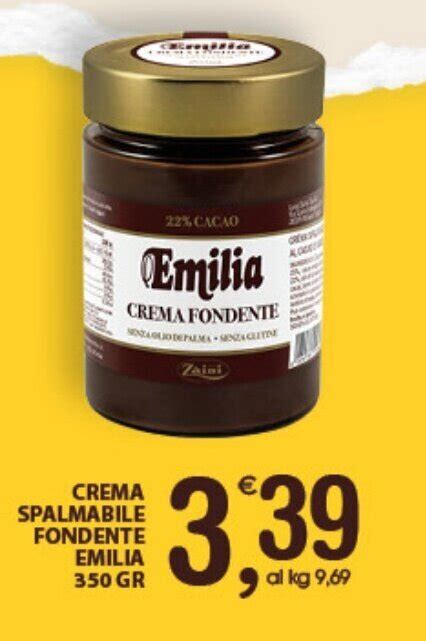 Offerta Zaini Emilia Crema Spalmabile Fondente Gr Nel Volantino Di