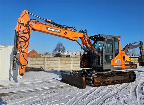 Doosan DX 140 LCR 5 2016 ROK 4800 MTH Mini Excavator For Sale Poland