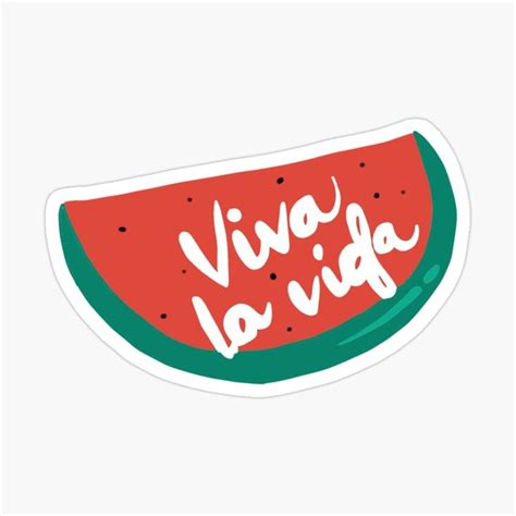 Twinkling Watermelon Fanart Viva La Vida Sticker For Sale By