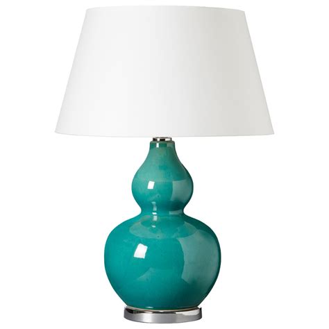 Calabash Ceramic Table Lamp Blue Glaze Oka Us Table Lamp Lamp