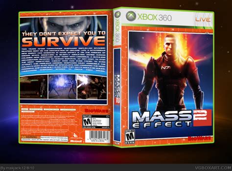 Mass Effect 2 Xbox 360 Box Art Cover By Makjack