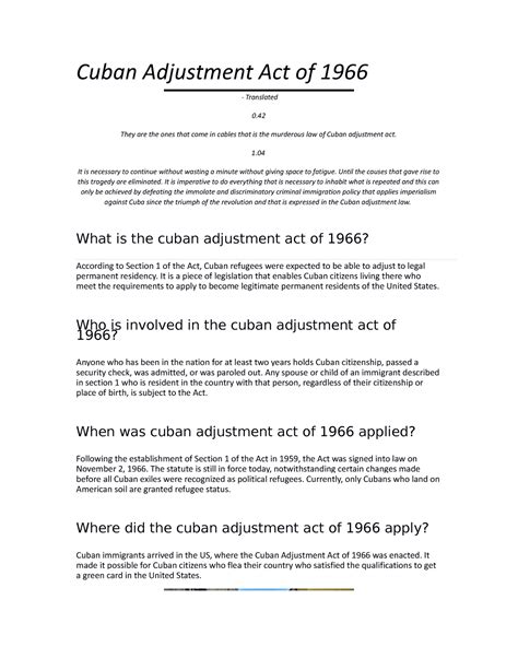 Cuban Adjustment Act Green Card at Justin Bee blog
