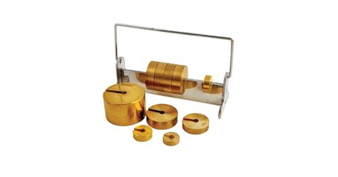 Deluxe Slotted Weight Set Of 10 Brass