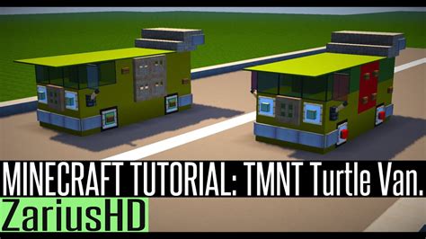 Minecraft Vehicle Tutorial How To Build Teenage Mutant Ninja