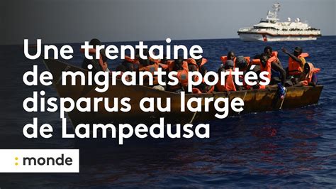 Italie une trentaine de migrants portés disparus au large de