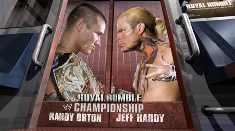 Wwe Royal Rumble Randy Orton Vs Jeff Hardy Dub Promo Theme Youtube