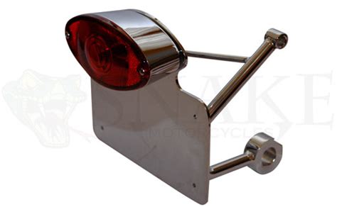 Snake Motorcycles Tail Light Catseye Side Mount