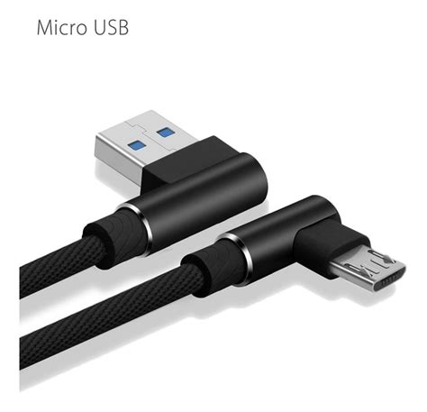 Cable V8 Microusb Carga Rápida Con Entrada 90 O Diseño L Mercado Libre