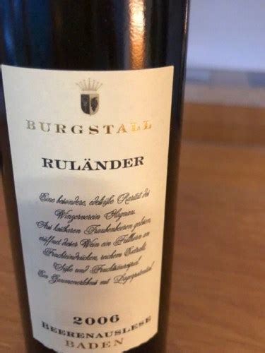 Winzerverein Hagnauer Burgstall Ruländer Trockenbeerenauslese Vivino