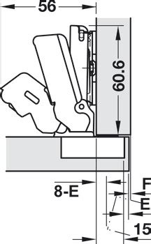 Concealed Hinge Salice Series Full Overlay Mounting H Fele