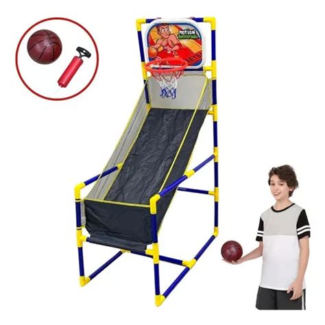 Cesta Basquete Infantil Completo Bola E Inflador Bw253