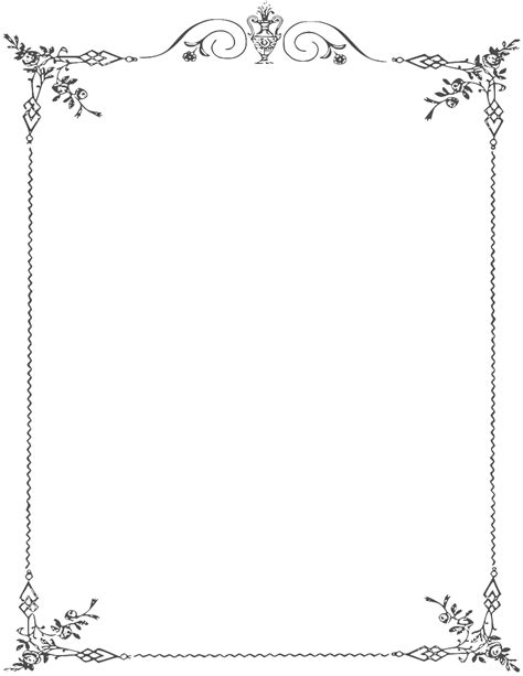 White Border Frame Png Clipart Png Mart