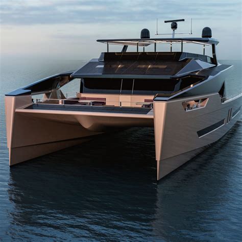 Katamaran Motoryacht Ocean Eco 90 Alva Yachts Gmbh Für Kreuzfahrten Flybridge 4 Kabinen