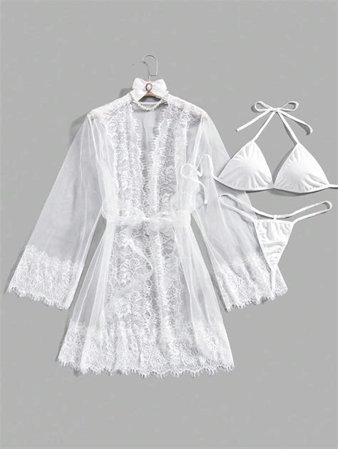 Plus Size Women S Spliced Lace Sexy Honeymoon Wedding Perspective