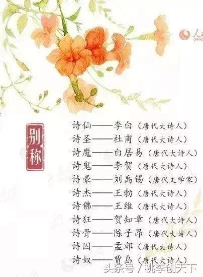 詩仙李白、詩聖杜甫，那麼詩魔、詩鬼、詩佛是誰？你知道多少？ 每日頭條