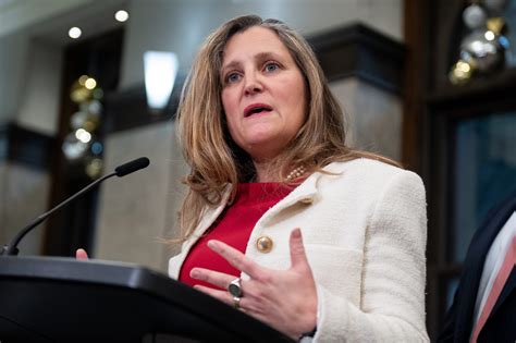 Freeland To Announce Liberal Leadership Bid Within The Next Week