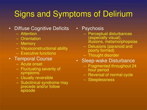 Ppt Delirium Assessment And Management Powerpoint Presentation Free Download Id 3214000