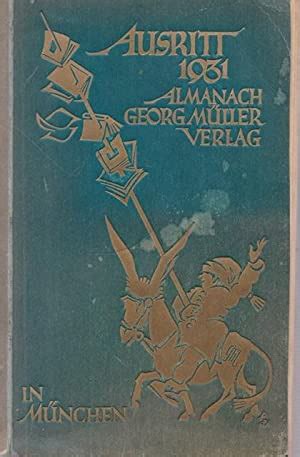 Ausritt Almanach Des Georg M Ller Verlages In M Nchen Von Georg