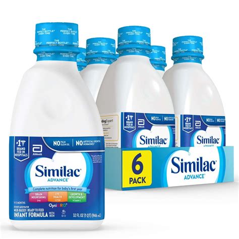 Similac Advance Ready To Feed Baby Formula With Iron Dha Lutein