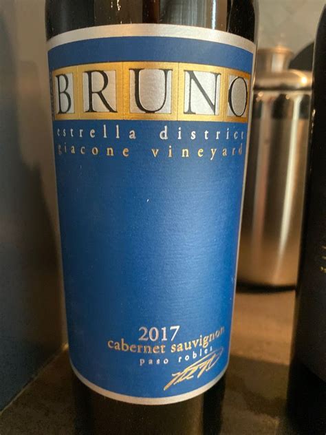 2017 Richard Bruno Cabernet Sauvignon Giacone Vineyard Paso Robles