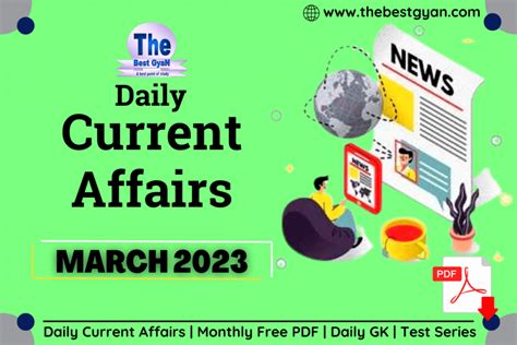 28 March 2023 Current Affairs In Hindi PDF The Best GyaN