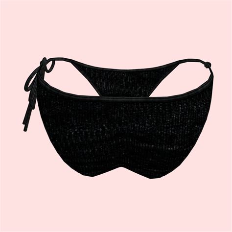 3D Model Sexy Black Dotted Bikini P04 VR AR Low Poly CGTrader