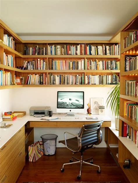 Small Home Office Library Design Ideas