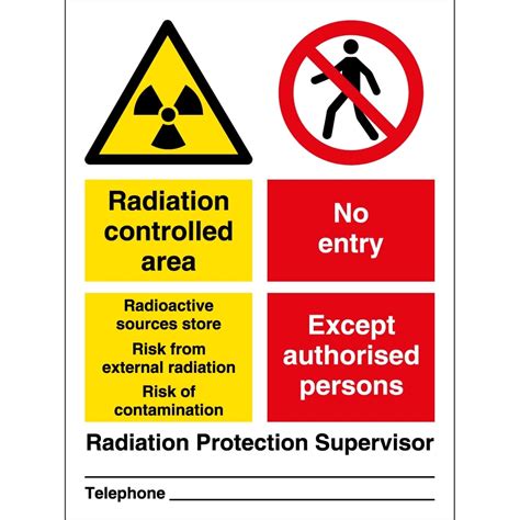 Radiation Controlled Area Radioactive Sources Store Signs From Key