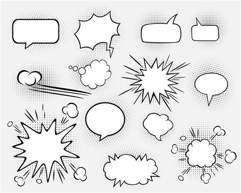 Comic bubbles for design purposes 5306456 Vector Art at Vecteezy