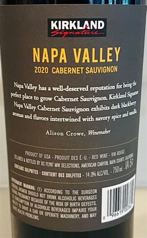 Kirkland Signature Napa Valley Cabernet Sauvignon Costcowineblog