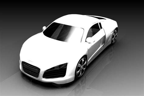 Audi R 8 Sports Car 3d Model Cgtrader