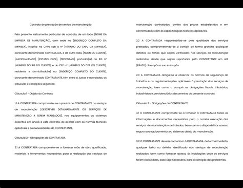 Modelo de contrato de prestação de serviço: copie o documento