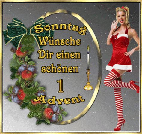 Einen schönen 1 Advent Grußkarten USAGIF