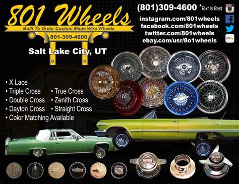 Pin by (801) WHEELS 801wheels on LOWRIDER WHEELS | Wire wheel, Lowriders, Custom