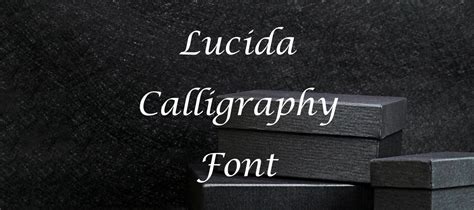 Lucida Calligraphy Font Free Download