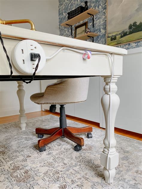 How To Hide Computer Cords In A Home Office Rambling Renovators