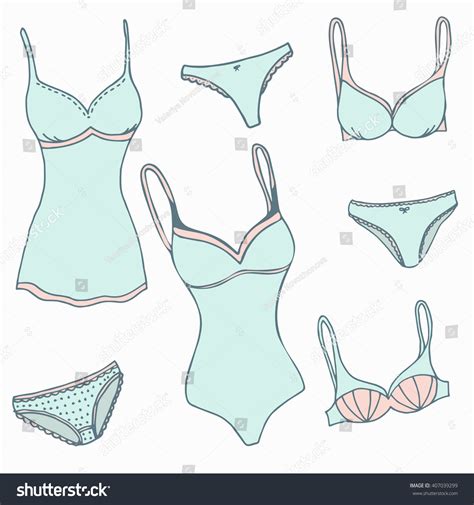 Woman Sexy Lingerie Set Women Underclothes Stock Vector Royalty Free Shutterstock