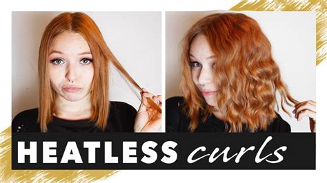 Overnight Curls For Short Hair Heatless Beach Waves No Heat Tutorial