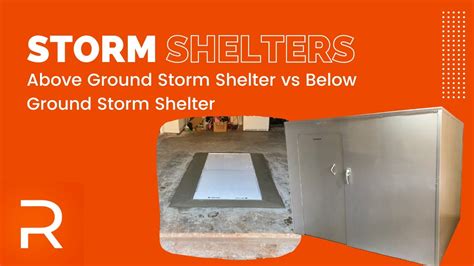 Choosing Between An Above Ground Storm Shelter Or A Below Ground Storm