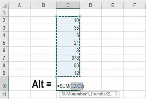 How To Add Numbers In Column In Excel Sum Formula Examples Wps