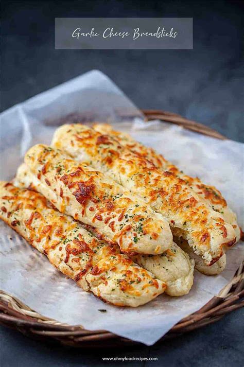 Garlic Cheese Breadsticks From Scratch Oh My Food Recipes