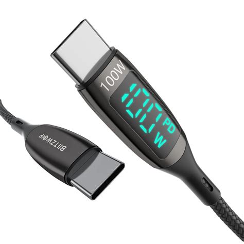 USB Type C To Type C Cable BlitzWolf BW TC23 90 Cm Leng