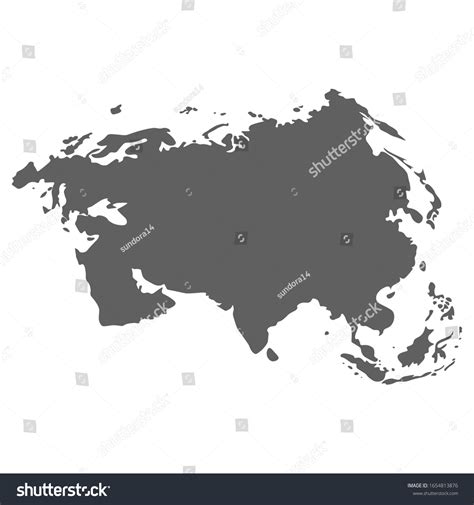 Eurasia Map Background Vector Vector Illustration Stock Vector (Royalty ...